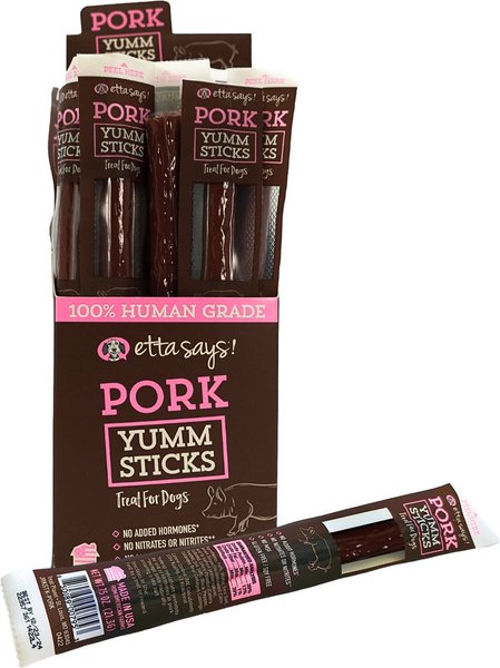Etta Says! Pork Yumm Sticks Dog Treats, 24 count slide 1 of 2