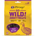 Etta Says! Go Wild! Jerky Treats Duck Recipe Grain-Free Dog Treats, 6-oz bag