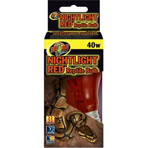 Zoo Med Nightlight Red Reptile Terrarium Bulb, 40-watt