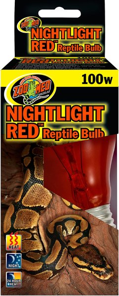 Zoo Med Nightlight Red Reptile Terrarium Bulb, 100-watt slide 1 of 2