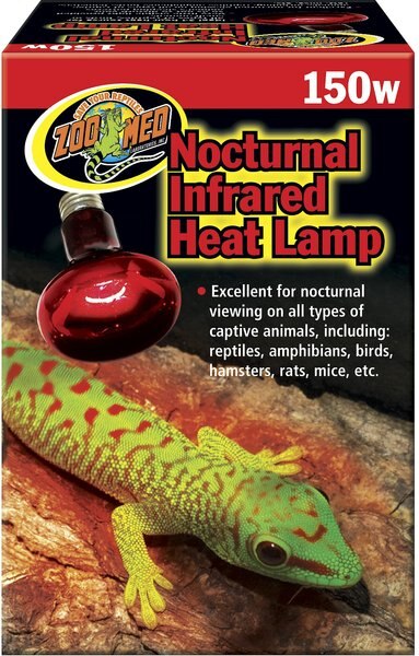 Zoo Med Nocturnal Infrared Reptile Terrarium Heat Lamp, 150-watt slide 1 of 1