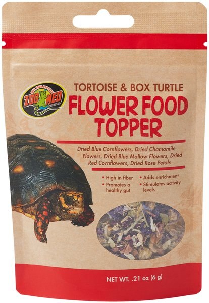Zoo Med Tortoise & Box Turtle Flower Food Topper, 6-g bag slide 1 of 1