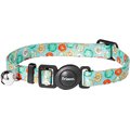 Frisco Doughnut Polyester Breakaway Cat Collar with Bell, 8 to 12-in neck, 3/8-in wide