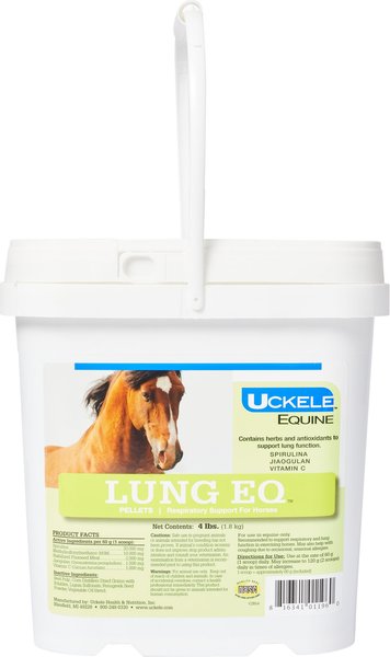 Uckele Lung Eq Respiratory Support Pellets Horse Supplement, 4-lb bucket slide 1 of 1