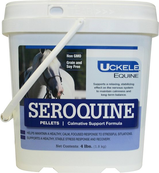 Uckele Seroquine Calmative Support Formula Pellets Horse Supplement, 4-lb bucket slide 1 of 1