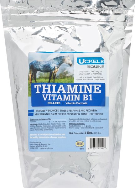 Uckele Thiamine Vitamin B1 Pellets Horse Supplement, 2-lb bag slide 1 of 1