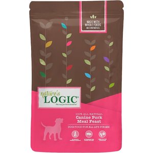 Nature's Logic Canine Pork Meal Feast All Life Stages Dry Dog Food, 25-lb bag