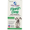 Vital Planet Flora Dog Daily Probiotic Chicken Flavor Veggie Capsule Dog Supplement, 30 count