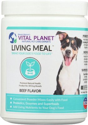 Vital Planet Living Meal Beef Flavor Powder Dog Supplement, slide 1 of 1