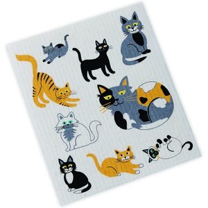 Design Imports Cats Swedish Dish Cloth