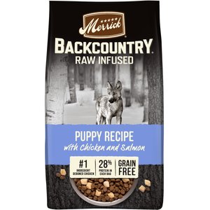 Merrick Backcountry Raw Infused Grain-Free Dry Dog Food Puppy Recipe, 4-lb bag