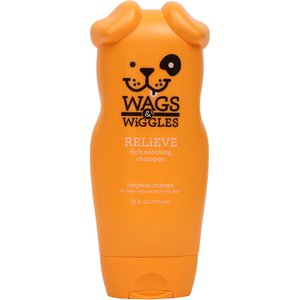 Wags & Wiggles Relieve Itch Soothing Tropical Mango Dog Shampoo, 16-oz bottle