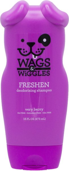 Wags & Wiggles Freshen Very Berry Deodorizing Dog Shampoo, 16-oz bottle slide 1 of 2