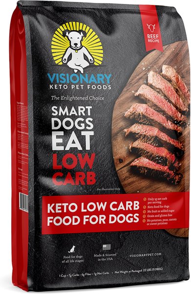 Visionary Pet Foods Keto Low Carb Beef Recipe Dry Dog Food, 22-lb bag slide 1 of 8