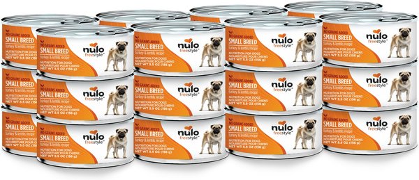 Nulo Freestyle Turkey & Lentils Recipe Grain-Free Small Breed & Puppy Canned Dog Food, 5.5-oz, case of 24 slide 1 of 3