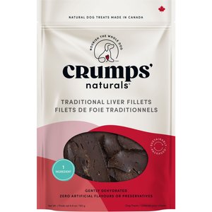 Crumps' Naturals Traditional Liver Fillets Grain-Free Dog Treats, 5.6-oz bag