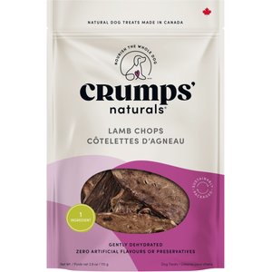 Crumps' Naturals Lamb Chops Grain-Free Dehydrated Dog Treats, 4.2-oz bag