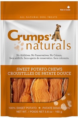 Crumps' Naturals Sweet Potato Chews Grain-Free Dog Treats, slide 1 of 1