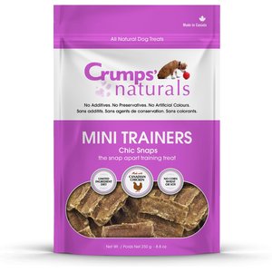 Crumps' Naturals Mini Trainers Chic Snaps Chicken Grain-Free Dog Treats, 8.8-oz bag