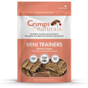 Crumps' Naturals Mini Trainers Salmon Snaps Grain-Free Dog Treats, 8.8-oz bag