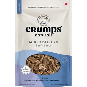Crumps' Naturals Mini Trainers Beef Dog Treats, 4.2-oz bag