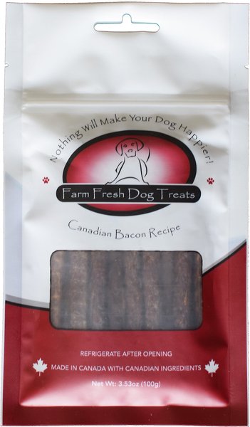 Farm Fresh Pet Foods Canadian Bacon Recipe Dog Treats, 3.53-oz bag slide 1 of 4