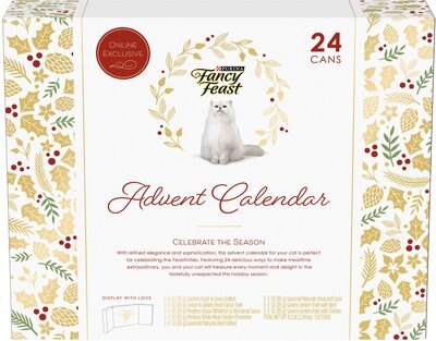 Fancy Feast Feastivites Advent Calendar Variety Pack Wet Cat Food, 3-oz, case of 24, slide 1 of 1