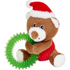 teddy bear wearing santa hat