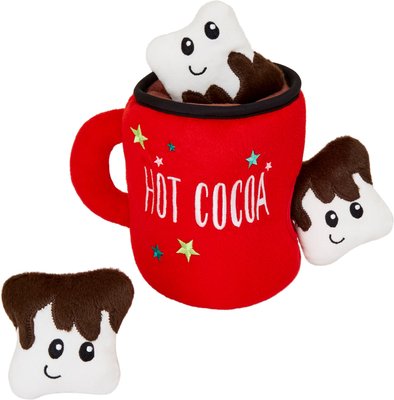 Frisco Holiday Hot Cocoa Hide and Seek Puzzle Plush Squeaky Dog Toy, slide 1 of 1