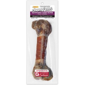 RUFFIN' IT Chomp'ems Serrano Ham Bone Wrapped w/ Real Prosciutto Dog Bone, 1 count