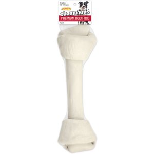 RUFFIN' IT Chomp'ems Premium Beefhide Bone Dog Chew Treat, 13-14-in,1 count