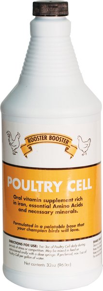 Rooster Booster Cell Liquid Vitamin Poultry Supplement, 1-pt bottle, 32-oz bottle slide 1 of 2