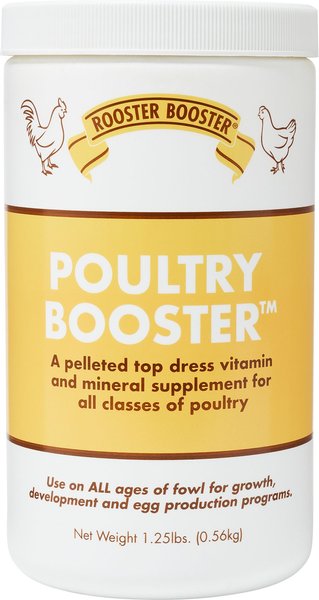 Rooster Booster Poultry Booster Pellet Vitamin Supplement, 1.25-lb jar slide 1 of 2