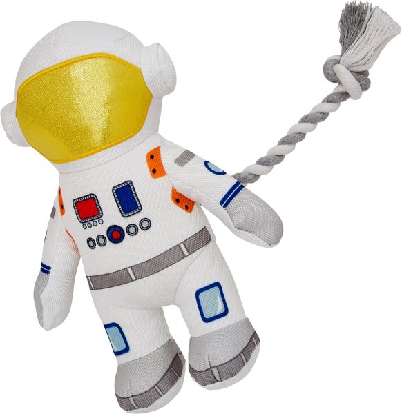 Frisco Ballistic Nylon Plush with Rope Squeaky Astronaut Dog Toy slide 1 of 4