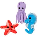 Frisco Hide and Seek Plush Coral Puzzle Dog Toy Refill, 3-count