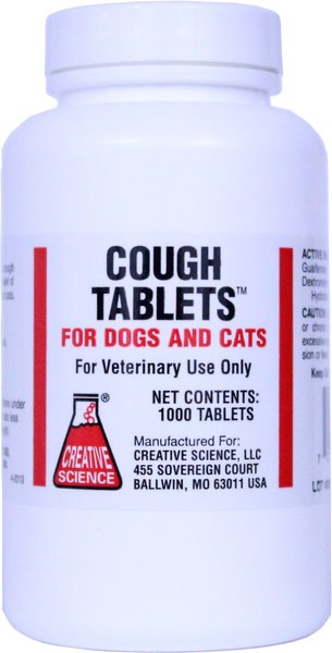 Creative Science Medication for Cough Suppressant for Cats & Dogs, 1000 count slide 1 of 3