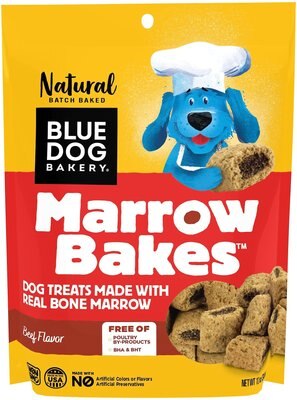 Blue Dog Bakery Marrow Bakes Beef Flavor Dog Treats, 12-oz bag, slide 1 of 1