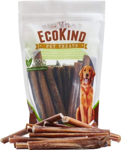 EcoKind Odor Free Natural Bully Sticks Dog Treats, 1-lb bag, 6 inches slide 1 of 8
