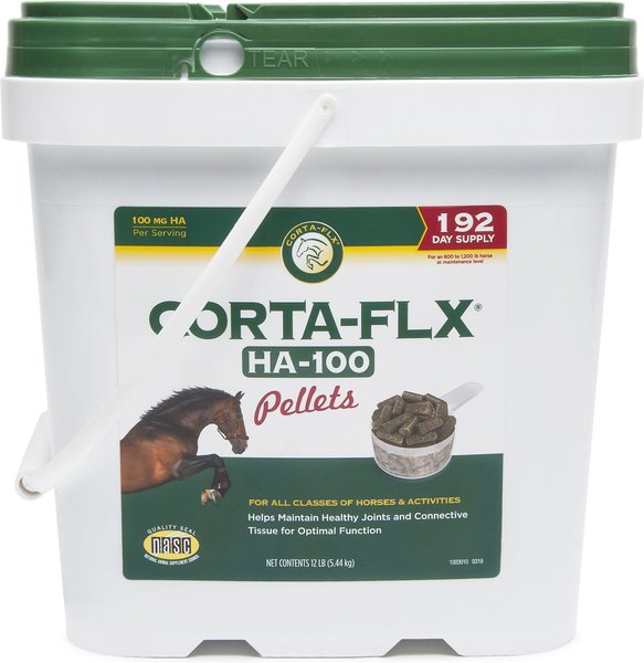 Corta-Flx HA-100 Pellets Joint & Connective Tissue Support Horse Supplement, 12-lb bucket slide 1 of 2