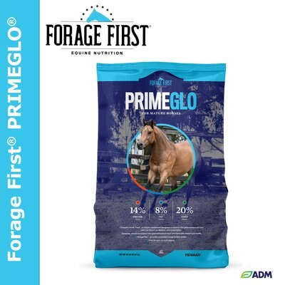 ADM PRIMEGLO Forage First Premium Nutrition Mature Horse Feed, 50-lb bag, slide 1 of 1
