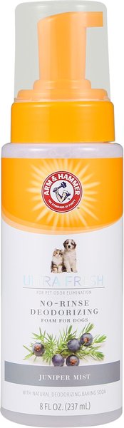 Arm & Hammer Pet Fresh No-Rinse Deodorizing Juniper Mist Dog Foam, 8-oz bottle slide 1 of 2