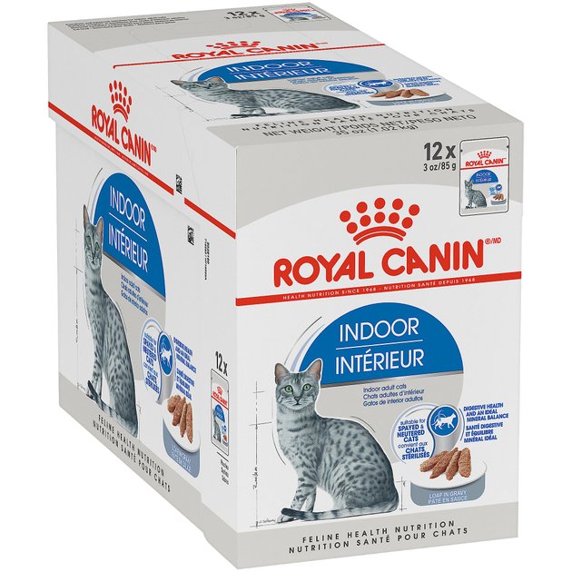 ROYAL CANIN Feline Health Nutrition Indoor Adult Loaf In Gravy Wet Cat