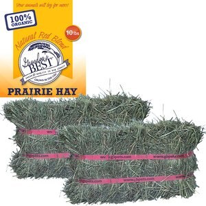 Grandpa's Best Prairie Hay 100% Certified Organic Small Pet Food, 5-lb mini bale, 2 count