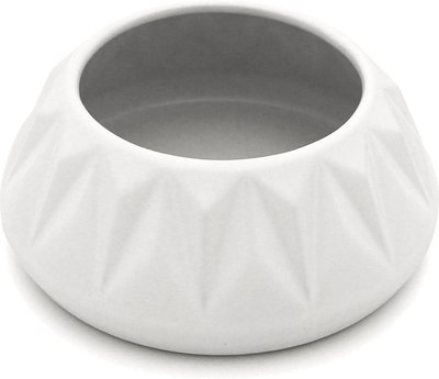 PAIKKA Cubist Cone-Shaped Ceramic Dog & Cat Bowl, slide 1 of 1