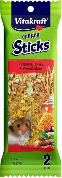 Vitakraft Crunch Sticks Peanut & Honey Chew Sticks Hamster Treats, 2 count slide 1 of 3