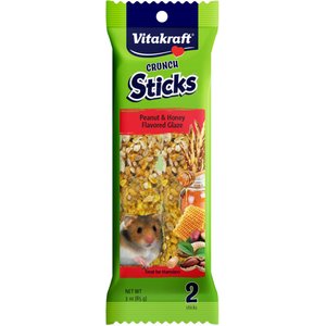 Vitakraft Crunch Sticks Peanut & Honey Chew Sticks Hamster Treats, 2 count