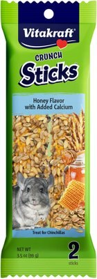 Vitakraft Crunch Sticks Honey Flavor with Added Calcium Chinchilla Treat, slide 1 of 1