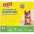 Glad Eco-Friendly Dog Training Pads, 22 x 22-in, 85 count, Unscented