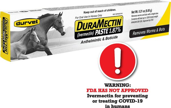 Durvet DuraMectin Paste 1.87% Horse Dewormer, 0.21-oz tube slide 1 of 1