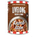 Livelong Healthy & Strong Lamb Stew Wet Dog Food, 12-oz can, case of 12